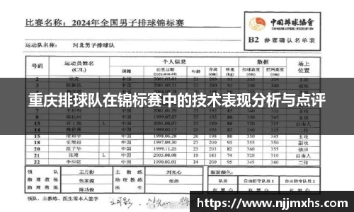 重庆排球队在锦标赛中的技术表现分析与点评