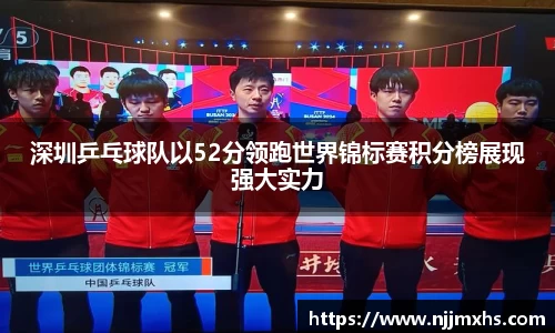 深圳乒乓球队以52分领跑世界锦标赛积分榜展现强大实力